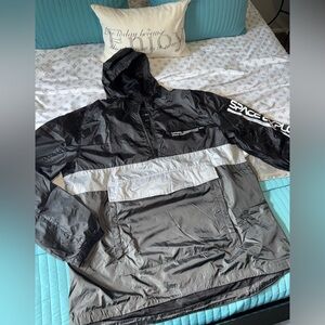 NASA Space Exploration-pullover windbreaker jacket